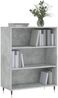 vidaXL Bücherregal Betongrau 69,5x32,5x90 cm Holzwerkstoff 828344 Bild 3