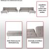 Schlafsofa HWC-K22, Couch Ecksofa Sofa, Liegefläche links/rechts Schlaffunktion 236cm ~ Samt blau Bild 2