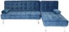 Schlafsofa HWC-K22, Couch Ecksofa Sofa, Liegefläche links/rechts Schlaffunktion 236cm ~ Samt blau Bild 5