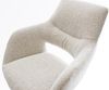 Barstuhl Yago-Flex Webstoff Soft Beige Drehfuß höhenverstellbar Metall Titanfarben Taschenfederkern Bild 4