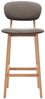 vidaXL Barhocker 2 Stk. Taupe Stoff [289376] Bild 3