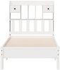vidaXL Massivholzbett mit Regal ohne Matratze Weiß 75x190 cm Kiefer 3322934 Bild 4