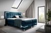 Boxspringbett Schlafzimmerbett 180x200cm AMORE Nr. 2 Dunkelblau inkl. LED-Beleuchtung Bild 4