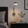 LED Wandleuchte, Silber, Flexo, Dimmer, H 45,5 cm Bild 2