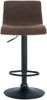 Barhocker PESAN - Stoff Braun 39x36x84 cm Schwarz | Barstuhl Höhenverstellbar Mit Lehne Drehbar Tresenhocker Tresenstuhl Kneipenhocker Kneipenstuhl Bild 4