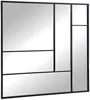 Vente-unique - MALDONIA Spiegel Metall Schwarz - B 3 cm x H 150 cm x L 130 cm Bild 3