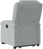 vidaXL Relaxsessel mit Aufstehhilfe Hellgrau Samt 3204300 Bild 5