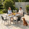 HOMALL Gartenstuhl Stapelbare Aluminiumstühle Outdoor Stühle 2/4/6er Set, Bis 160kg (Gewicht ca. 3,5 kg, erhältlich in drei Farben, geeignet für Camping, Pool, Grillszenarien (ohne Tisch), 2 St) Bild 2