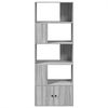 vidaXL Bücherregal Grau Sonoma 70x36x189 cm Holzwerkstoff 3295322 Bild 3