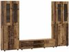 vidaXL TV-Schrankset mit Schubladen FLORIN 3 pcs Altholz Holzwerkstoff 3398002 Bild 2