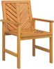 vidaXL Esszimmerstuhl 8 pcs Natur Massivholz Akazie 3154133 Bild 4
