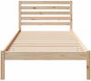vidaXL Bettrahmen mit Kopfteil Braun 80 x 210 cm Massives Kiefernholz 872302 Bild 5