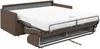 Schlafsofa 2-Sitzer CALIFE - Stoff - Braun - Liegefläche: 120 cm - Matratzenhöhe: 14 cm Bild 4