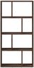 vidaXL Bücherregal Braun Eichen-Optik 60x20x120,5 cm Holzwerkstoff 858153 Bild 5
