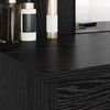 vidaXL Schminktisch mit Spiegel Schwarz Eichen-Optik 96 x 39 x 142 cm 872031 Bild 4