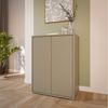 Forte ALICE SPRINGS Kommodenschrank 70 80, modern-minimalistisch, 2-türig, Wohn-/Schlafzimmer, Holzwerkstoff, Taupe, 74,5 cm breit x 99,1 cm hoch x 41,5 cm tief Bild 2