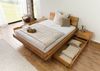 Bett mit Schubladen Eiche 140x200x87 natur geölt BREGENZ #109 Bild 4