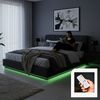 LED Polsterbett Tröstiar 180x200cm Schwarz [en. casa] Bild 5