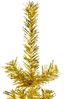 vidaXL Künstlicher Halb-Weihnachtsbaum mit Ständer Schlank Gold 120 cm 344589 Bild 5