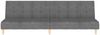 vidaXL Schlafsofa 2-Sitzer Hellgrau Stoff 375754 Bild 4