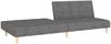 vidaXL Schlafsofa 2-Sitzer Hellgrau Stoff 375754 Bild 5