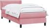 vidaXL Boxspringbett mit Matratze Rosa 90x220 cm Samt 3318230 Bild 3