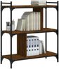 Bücherregal | Standregal 3 Böden Braun Eichen-Optik 76x32x88cm Holzwerkstoff Bild 3