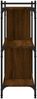 Bücherregal | Standregal 3 Böden Braun Eichen-Optik 76x32x88cm Holzwerkstoff Bild 5
