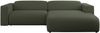 Ecksofa PASADENA, freistehendes Ecksofa, breite Armlehnen, Federsitz - rechts - Grün Boucle Bild 5