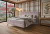 Boxspringbett Vento - Cordstoff - pastellrosa - 160x200 cm Bild 2