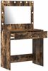 vidaXL Schminktisch Geräucherte Eiche 78,5 x 41 x 135 cm Holzwerkstoff 865032 Bild 4