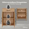 Bellamio 'Apol' Mehrzweckschrank, Eichenoptik, 88x33x60 cm, kleiner Aktenschrank mit 2 Fächern und 1 Schublade Bild 4