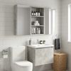 vidaXL Badezimmer-Wandschrank Betongrau 40 x 14 x 70 cm Holzwerkstoff 889362 Bild 5