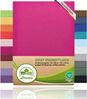 leevitex® Spannbettlaken, Premium 170g/m², Gummizug: rundum, schwer und dick, 100% Jersey-Baumwolle, Pink / Magenta, 90 x 200 - 100 x 220 cm Bild 4