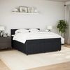 vidaXL Boxspringbett mit Matratze Schwarz 200x200 cm Samt 3287844 Bild 3