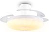 LED Deckenleuchte KIRUNA mit Ventilator und Fernbedienung Ø 49cm - max. 106cm Bild 2