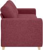 vidaXL 3-Sitzer-Sofa Weinrot 220 cm Stoff 4105091 Bild 3