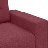 vidaXL 3-Sitzer-Sofa Weinrot 220 cm Stoff 4105091 Bild 5