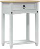 vidaXL Konsolentisch Weiß 55 x 35 x 73 cm Massives Kiefernholz 42024942 Bild 2