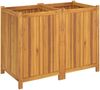 vidaXL Pflanzkübel mit Einlage 100x50x75 cm Massivholz Akazie 366445 Bild 5