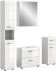 Badezimmer-Set >Ice< in Weiß / Weiß Hochglanz - 150x185x30cm (BxHxT) Bild 2