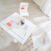 roba Kindersitzgruppe 'Peppa Pig' - 2 Kinderstühle & 1 Tisch - Holz - ab 18 Monaten- Weiß / Natur Bild 5