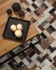 Teppich Kuhfell braun-beige 80x150 cm Patchwork CESME Bild 3