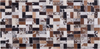 Teppich Kuhfell braun-beige 80x150 cm Patchwork CESME Bild 4