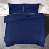 vidaXL Bettwäsche-Set Marineblau 200x200 cm Leichte Mikrofaser 135999 Bild 5