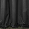 Design91 Samtvorhang, Ösen, Polyester schwarz, 140x250 cm Bild 3