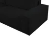 Vente-unique - AMELIA Sofa SamtStoff Schwarz - B 167 cm x H 85 cm x L 267 cm Bild 5