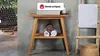 Vente-unique - BOBOTSARI Waschbeckenmöbel Holz, Platte Beige - B 55 cm x H 76 cm x L 80 cm Bild 2