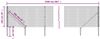 vidaXL Maschendrahtzaun mit Bodenhülsen Anthrazit 1x25 m 154249 Bild 5