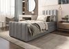 B&B Home 'Adelle V' Boxspringbett mit Bettkasten, Samt, Hellgrau, 100x200 cm Bild 5